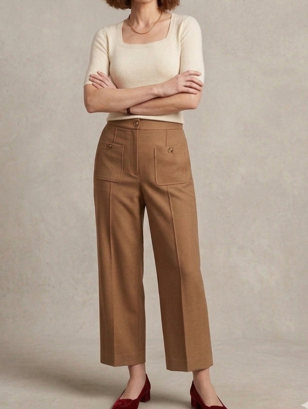 Sezane Emilio Trousers Dress Pants Size 44 Professional Old Money French Paris